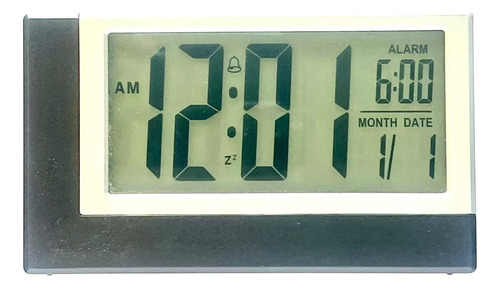 Reloj Despertador Con Alarma Lcd De Mesa Escritorio Velador