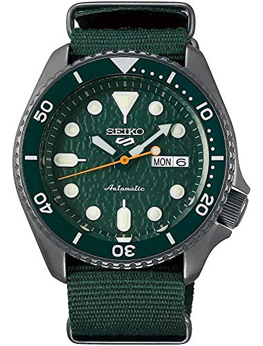 Seiko Srpd77 5 Deportes Hombres Reloj Verde 42.5mm K2l5e