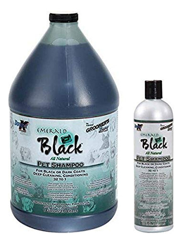 Peluqueros Borde Esmeralda Negro Champu