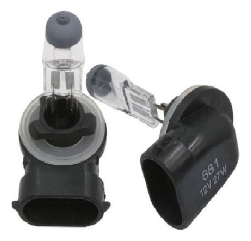 Kit Ampolletas Bombilla Halógena 881 12v 27w Luz Amarilla