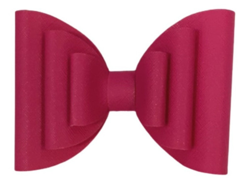 Broche Con Moño Para Cabello Rosa Fucsia