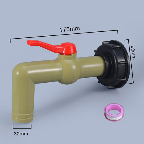 Adaptador De Tanque Ibc Conector De Salida De Agua Dn25