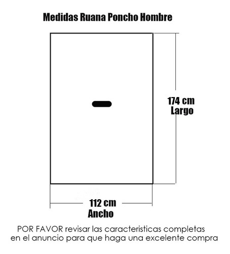 Imagen 6 de 7 de Ruana Poncho Hombre Caballero Tejida Liviana Urbana