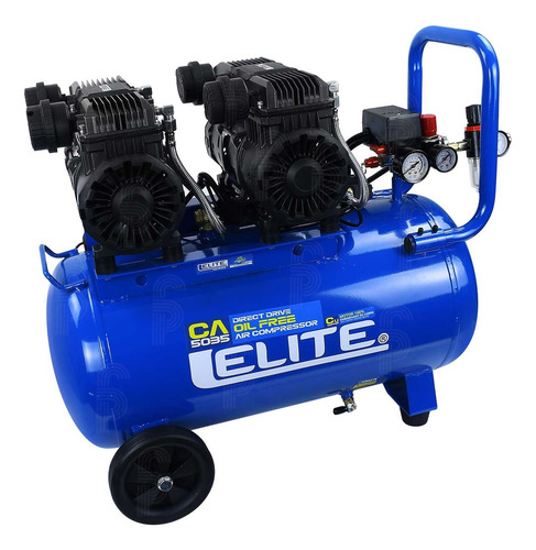 Compresor De Aire Libre De Aceite Elite Ca5035 3.5 Hp 50l Color Azul Fase Eléctrica Monofásica Frecuencia 60 Hz