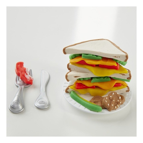 Imagem 6 de 6 de Massinha Play Doh Sanduíche De Queijo - Hasbro E7623