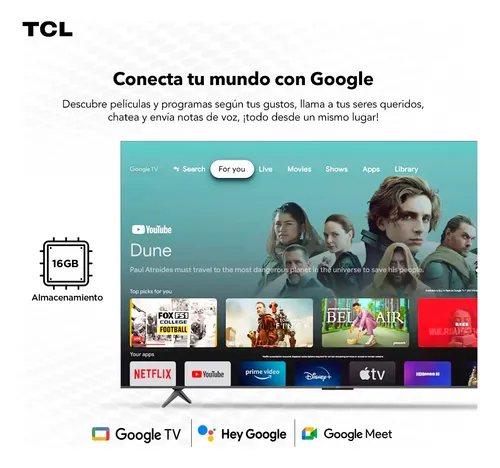 Smart Tv Google Qled 4k 98'' Tcl 98c655 120hz Hdr10+ Dci-p3