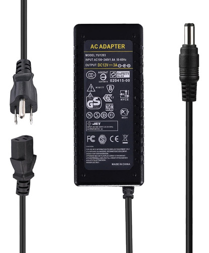 Adaptador De Corriente De 12 V 3 A - Letaoxing Ac V A Dc 12 