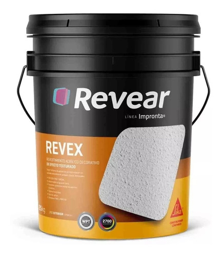 Revear Revex Revestimiento Acrilico Fino X 25 Kg