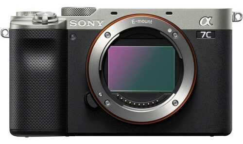 Cámara Sony Alpha A7c 4k de fotograma completo plateada - Cuerpo + NF-e