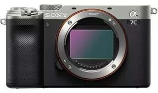 Cámara Sony Alpha A7c 4k de fotograma completo plateada - Cuerpo + NF-e