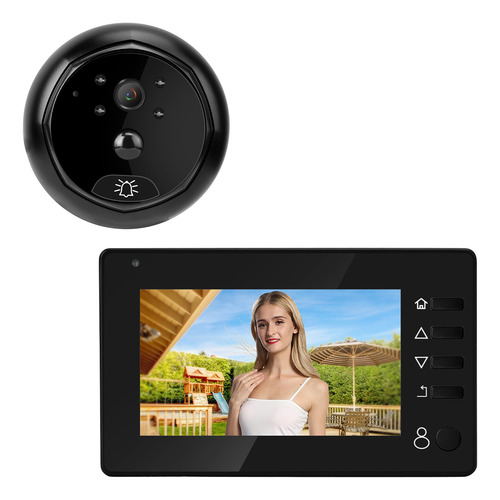 Timbre De 4,3 Pulgadas Con Detector De Movimiento Visual Inf