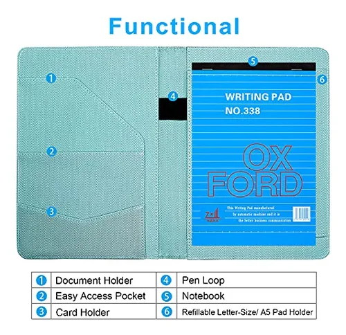 Portafolio A5/folder De Currículum, Organizador De Doc.