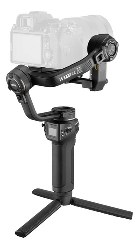 Estabilizador de cardán Zhiyun Weebill 3s Combo LED con mango en E, color negro