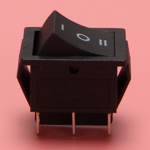 Interruptor Basculante Dpdt Con 6 Terminales Y 3 Posiciones,