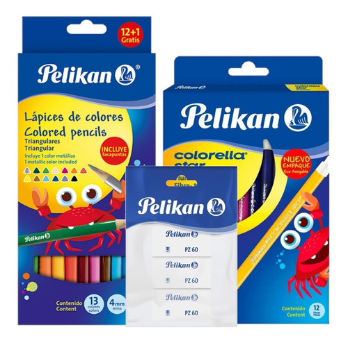 Kit Escolar Pelikan X 3 Piezas