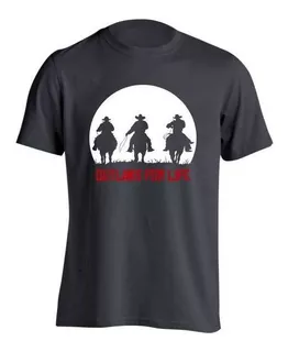 Red Dead Redemption Outlaws For Life Remera Niño/a Rnxc