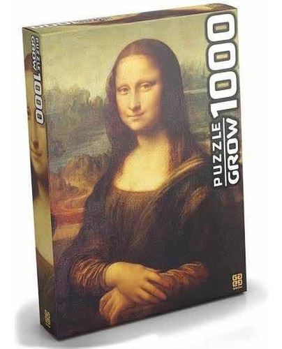 Quebra Cabeça Puzzle 1000 Peças Mona Lisa Grow