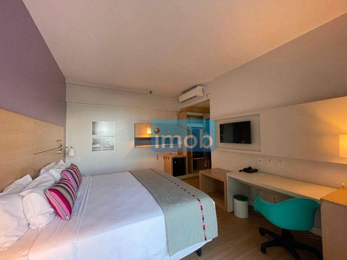 Imagem 23 de 30 de Flat Com 1 Dormitório À Venda, 34 M² Por R$ 530.000,00 - Pompéia - Santos/sp - Fl0044