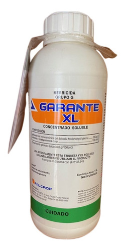 Herbicida Total Glifosato Al 48% Garante X 1 Litro