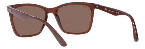 Óculos de sol Ray-Ban RB4372 tamanho GG armação marrom