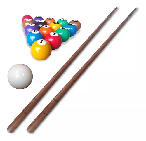 Kit Jogo De Bola Sinuca Para Bilhar / Snooker 54mm Numeradas