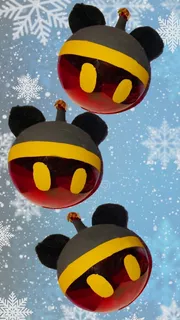 Esferas Navideñas De Mickey Y Minnie - 6 Esferas Decoración