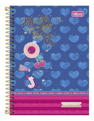 Caderno Universitário 10 Matérias Jolie Classic - Tilibra