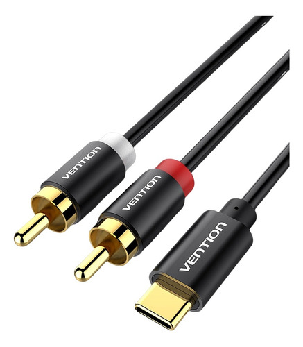 Cable Audio Usb C Calidad Stereo 1m Android Dorado 2 Rca