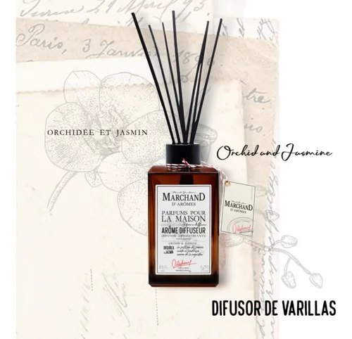 Marchand D Aromes Difusor Orquídea Y Jazmín 200 Ml