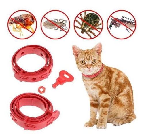 Collar Anti Pulgas Y Garrapatas Para Mascotas Graduable