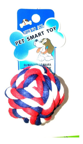 Pelota De Soga Trenzada - Juguete Para Perro Y Gato