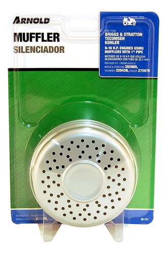 Arnold M-111 1-inch Sustitución De Escape Silenciador, N/a