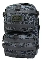Comprar Mochila Táctica Camping Viaje Mochilero Pixelado Azul 45l