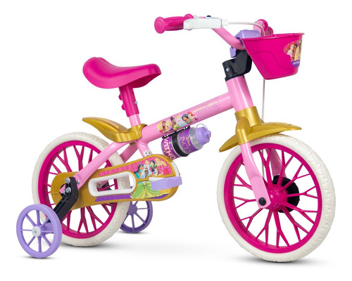 Bicicleta Infantil Princesas Aro 12 Nathor