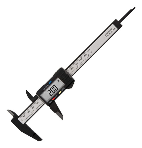 Vernier Digital Caliper Lcd De Fibra De Carbono Electronico