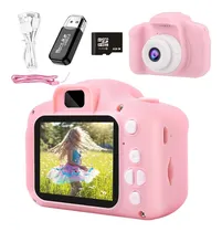 Comprar Cámara Digital Para Niños Jueguete Video C\u002Ftarjeta Sd Color Rosado