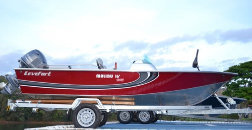 Lancha Malibú 17 Sport + Motor 60hp Mercury 4t Insc Estadual