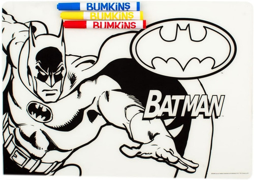 Imagen 2 de 2 de Individual Silicona Colorear - Batman- Bumkins