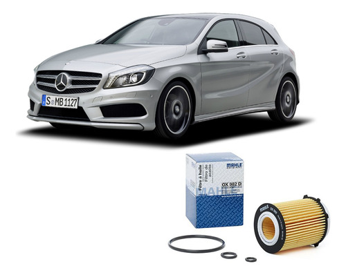 Filtro Aceite Mahle Mercedes Benz A200 1.6 Turbo 2012-2018