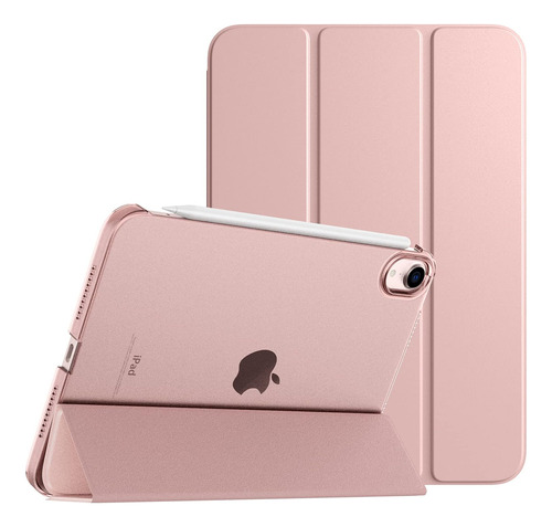 Funda Para iPad Mini 6 Timovopencil Charge Auto Rose Gold