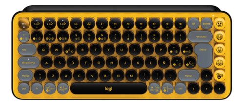 Teclado Mecanico Logitech Pop Keys Yellow/black - Revogames