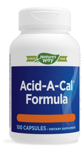 Suplemento Nature's Way Acid-a-cal Formula 100 Cápsulas