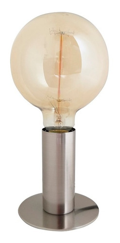 Lámpara De Mesa Huancaína E27 Bulbo Interior Oro Platil