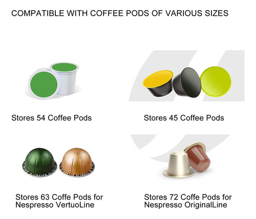 Soporte Para Cápsulas De Café Nespresso, Soporte Para Taza