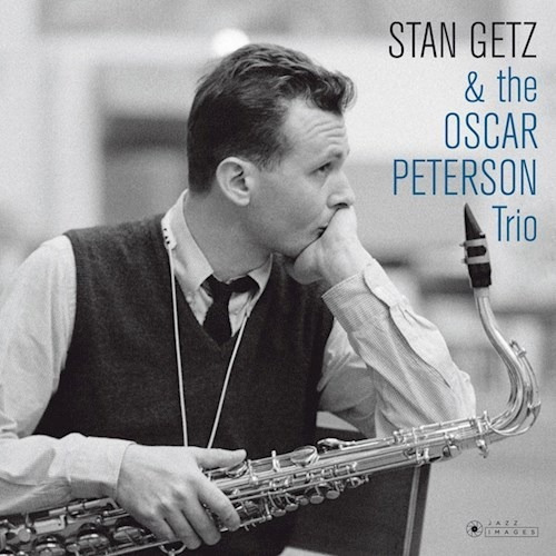 Foto da capa do álbum Stan Getz e do Oscar Peterson Trio