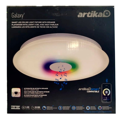 Lampara De Techo Luminario Artika Color Blanco