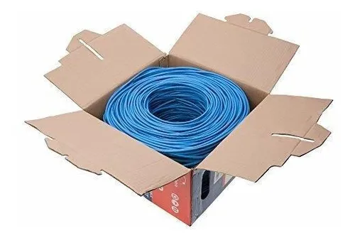 Cable De Red Cat5e Azul 24awg Utp - Bobina De Cable Ethernet