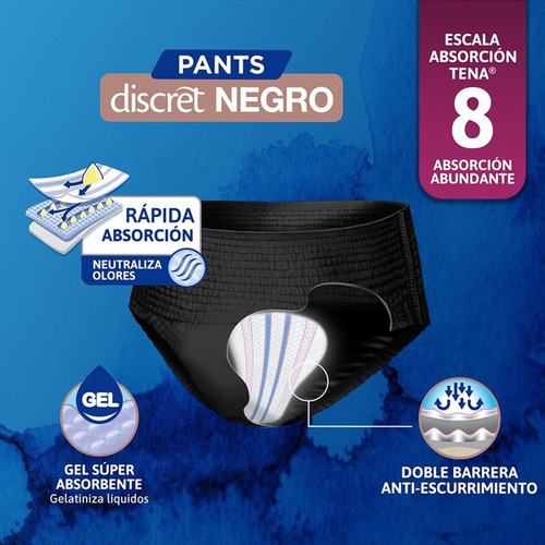 Tena Discret Negro G 13 Grande