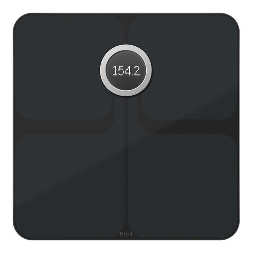 Balança corporal digital Fitbit Aria 2 preta, até 181.4 kg