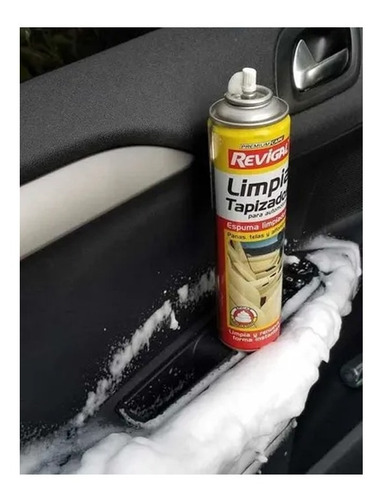 Imagen 2 de 6 de Limpia Tapizado Butacas Auto Coche Pana Tela Aerosol Revigal